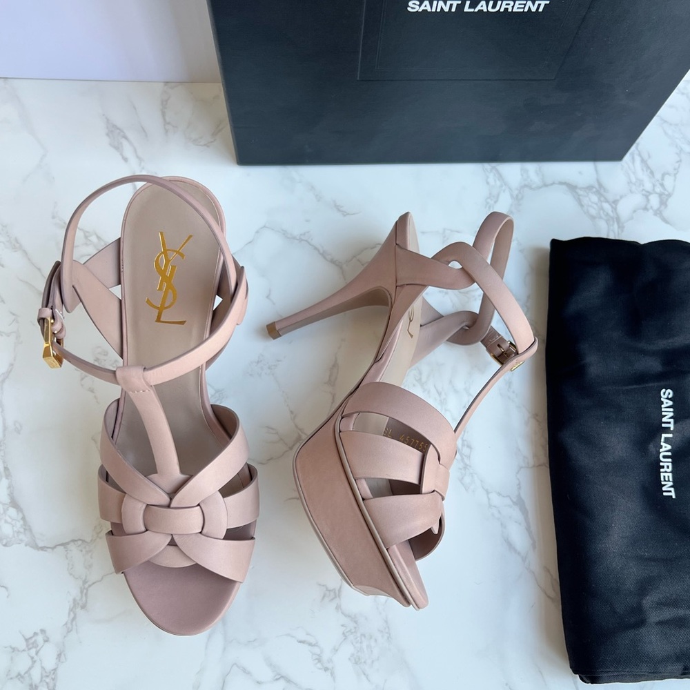 Authentic Brand New Saint Laurent Tribute sandals 75mm